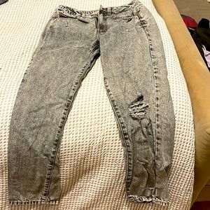 Stone wash black garage jeans size 26